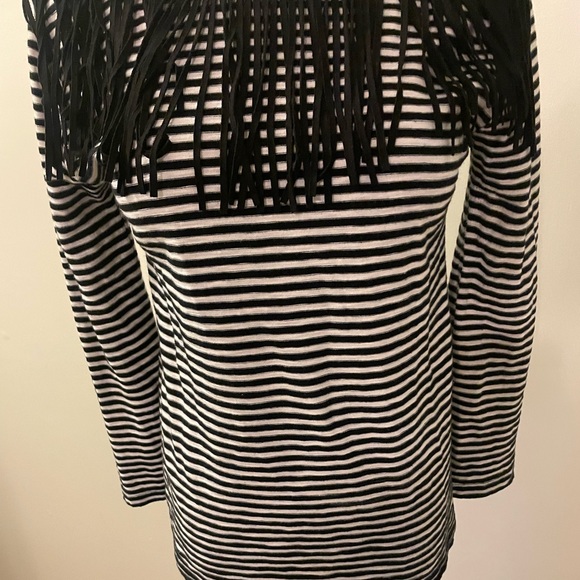 Maje striped fringe top - Picture 3 of 9